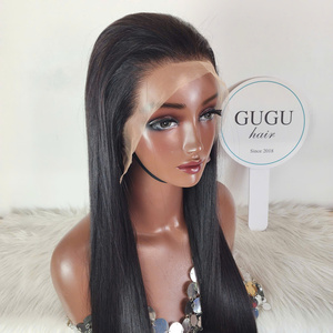 100% vierge non traitée vietnamien cuticule cheveux couleur naturelle Transparent soyeux droit frontal 13*4 disponible petit grand Long - Product Image 4