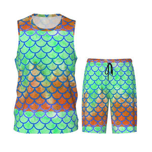 ชุดเครื่องแบบบาสเก็ตบอลกางเกงขาสั้นสำหรับผู้ชายพิมพ์ซับลิเมชันแบบเต็มตัวสำหรับฤดูร้อน - Product Image 1