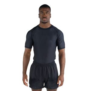 Camiseta de Compresión MMA Rash Guard para Hombre - Transpirable, 100% Poliéster, Secado Rápido, Manga Corta - Product Image 1