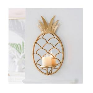 Pineapple Design Iron <b>Candle</b> <b>Holder</b> Customized Size And Shape <b>Wall</b> <b>Candle</b> <b>Holder</b> For Home Hotel Usage - Product Image 1