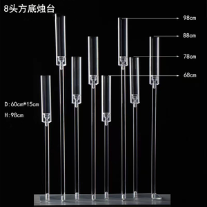 Wholesale Acrylic Flower <strong>Tealight</strong> Pillar Candle <strong>Holder</strong> for Wedding Party Decor Table Centerpiece Home Decorative Candle <strong>Holders</strong> - Product Image 4