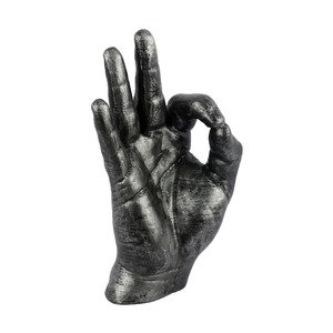 Présentoir de table décoratif artistique de pièce maîtresse de main noire élégante pour le bureau à domicile événement fête de mariage utilisation de cadeau Style Sculpture - Product Image 4