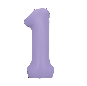 Globo de Papel Metálico Grueso con Número 1 Morado para Fiestas, Día de la Madre, Pascua, Baby Shower, Graduación - Product Image 4