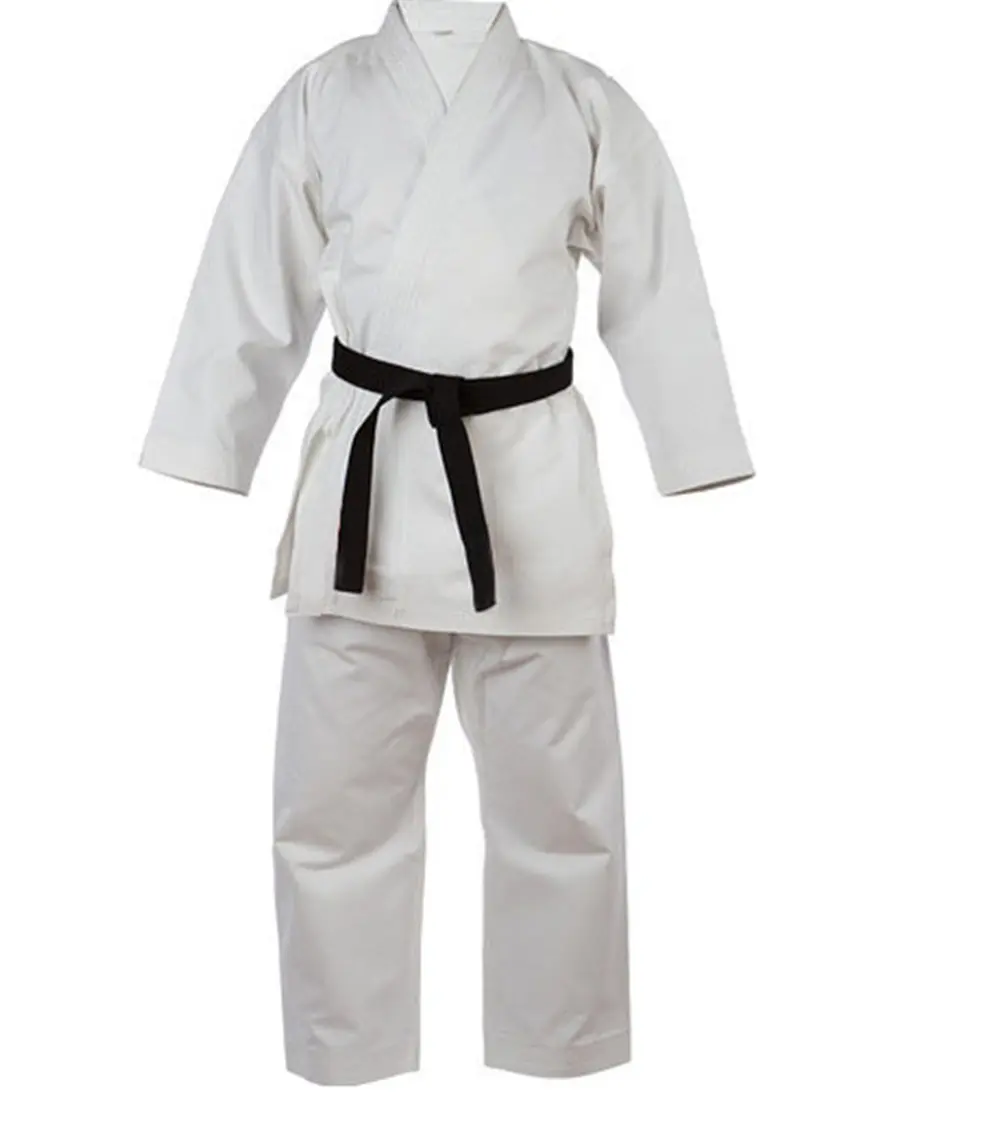 Kimono a buon mercato Wkf omologato Uniforme De Karate Gi attrezzature da allenamento Karate Uniforme bianca con Mapel bianco