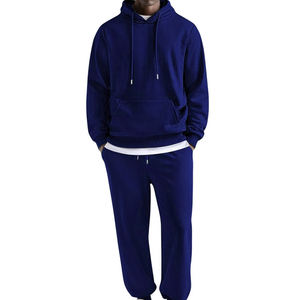 Venta al por mayor de poliéster de algodón pulóver con capucha conjunto cómodo y de moda conjunto de chándal para correr - Product Image 2