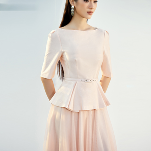 Camisa Doris con Cuello Barco, Apariencia Texturizada de Alta Calidad para Mujer de Oficina, Diseño de Lujo, Empaque Personalizado, Fabricante de Vietnam - Product Image 6