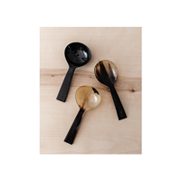 Cuillère à thé en corne de buffle personnalisée, artisanat de haute qualité, ensemble de cuillères à thé, café et vin à prix bas