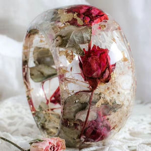 Joyería FUERTE Resina Acrílico Pulsera Brazalete Exagerado Deslumbrante Multicolor Ancho Irregular Cuadrado Acrílico Pulseras para - Product Image 1