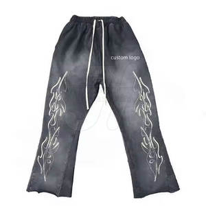 Rhinestone Detailed <b>Trousers</b> For <b>Men</b> With Flare Look Custom Fit Straight Rhinestone Pants With Creative Design - Product Image 2