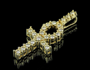 Colgante de Cruz minimalista de plata S925 con joyería tachonada de diamantes de moissanita para fiesta de boda para regalo religioso - Product Image 3