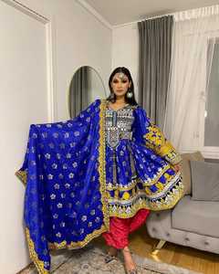 Afghani Dress Long Sleeves Afghan Dress Wholesale OEM Attractive Looking Girls Fancy Model Afghani Dancing & <b>Wedding</b> Dresses - Product Image 3