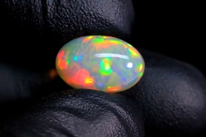 Impressionnant cabochon d'opale éthiopienne pierre de forme ovale polie lisse pierre précieuse d'opale éthiopienne idéale pour la fabrication de bijoux - Product Image 5
