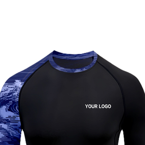 Camisa de compresión MMA Rash Guard de alta calidad, impresión por sublimación, estiramiento frontal alto, posición de logotipo personalizado - Product Image 2