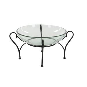 ชามอาหารขาตั้งทำจากแก้วสำหรับตกแต่งโต๊ะทำจากโลหะทำมือออกแบบได้ตามที่ต้องการ - Product Image 3