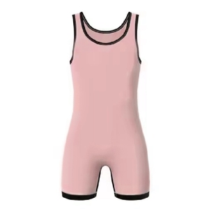 Tissu en polyester et élasthanne de haute qualité, vente en gros, impression par sublimation personnalisée pour hommes, justaucorps de lutte - Product Image 3