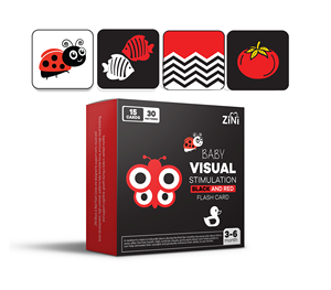 Stimulez la croissance cognitive précoce avec des cartes de stimulation visuelle à contraste élevé Montessori de qualité supérieure, présentant un produit personnalisé élégant - Product Image 5