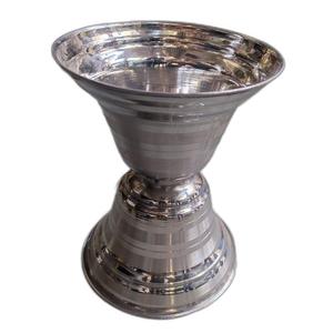 Bol à cracher vintage en laiton pur avec finition nickelée pour la décoration, article décoratif arabe de haute qualité - Product Image 1