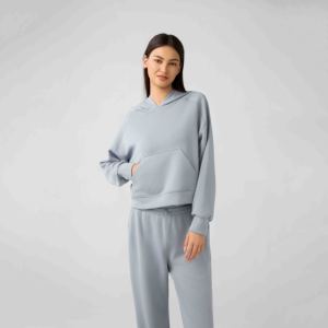 Custom Women <b>Crop</b> <b>Top</b> Hoodie Casual Women's Hoodies & Sweatshirts Pullover Cropped Oversize Hoodie for Woman - Product Image 6