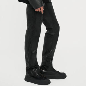 กางเกงหนังแฟชั่นสำหรับผู้ชายกางเกงหนังสีตามสั่งดีไซน์ล่าสุด - Product Image 4