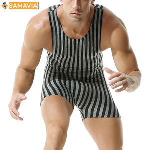 SAMAVIA singulet de lutte personnalisé pour hommes Compression Fit Grappling Suit Stretch Tissu Respirant Uniforme pour MMA BJJ Sportswear - Product Image 4