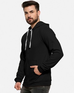 High Quality Pullover <b>Plain</b> <b>Hoodies</b> for Men's Heavy Weight Hip Hop Solid Color Sports Wear <b>Hoodies</b> 100%cotton - Product Image 3