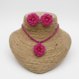 Parure de bijoux raffinée en perles de rosier, plaqué or 18 carats, style vintage, luxe romantique, zircon, idéale pour les soirées, style romantique - Product Image 5