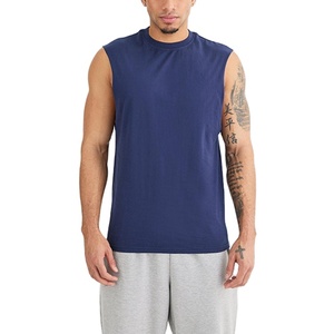 Camiseta Deportiva sin Mangas para Hombre, Diseño Simple, Personalizada, Ligera, Ajustada, 140g, Transpirable, de Secado Rápido, 100% Poliéster - Product Image 2
