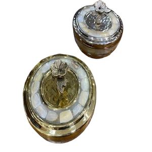 Modern Serving <b>Bowl</b> <b>Set</b> of 2 for Kitchenware Hotel Restaurant Dining ware decorative Unique design Metal Silver Color Dinnerware - Product Image 1