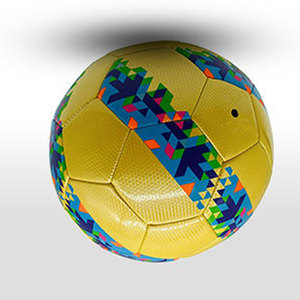 Ballon de football miniature de haute qualité pour enfants – Cuir PU jaune, cousu à la machine, pour entraînement et match, durable et personnalisable - Product Image 4