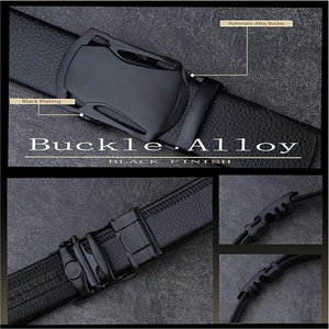 Cinturón genuino de cuero negro y marrón universal de doble cara Cinturón de negocios informal de moda para hombres - Product Image 6