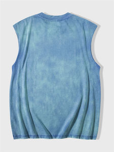 Camiseta sin mangas cuadrada para hombre, novedad, material de poliéster y algodón de calidad superior, servicio OEM, camiseta sin mangas cuadrada duradera para hombre - Product Image 4