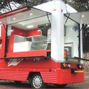 รถขายอาหารเคลื่อนที่สำหรับจัดเลี้ยงอาหารและจัดส่งรวดเร็วทำจากไฟเบอร์กลาสและอลูมิเนียมทนทานปรับแต่งได้ตามต้องการ - Product Image 6