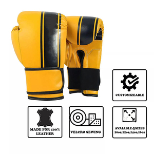 Gants de boxe Gant de boxe en matériau PU de bonne qualité Toutes les tailles avec différentes couleurs Gants en cuir léger du Pakistan - Product Image 5