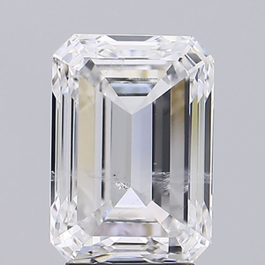 Diamante Cultivado en Laboratorio, Corte Esmeralda, 4.6 Ct, Color F, Claridad SI1, Perforado con Láser, Certificado IGI para Joyería - Product Image 1