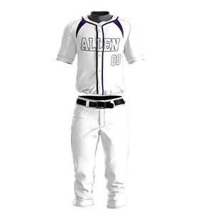 Vêtements de sport unisexes en polyester personnalisables OEM maillots de baseball/shorts respirants avec logo pour joueurs de softball ensembles d'uniformes pour adultes - Product Image 4