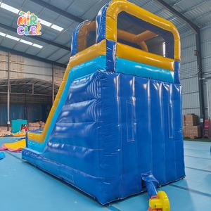 Château Gonflable Commercial Bleu Jaune Combo avec Toboggan Direct Usine Pas Cher à Vendre - Product Image 4