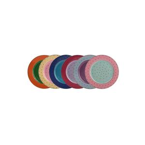 Kosova FNC-28 Bone China Set 6 pezzi di torta a pois