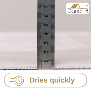 DarianA Rectangle Solid Color Area <b>Rug</b> Polyester Non-Slip Low Pile Rubber Backing Machine Made Medium Thickness Scandinavian - Product Image 5