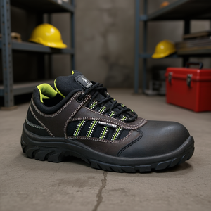 Douro Safety <b>Shoe</b> Size 43 Black/Brown S3 SRC EN20345 Leather/Textile Material LEMAITRE Brand - Product Image 3