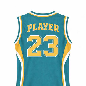 Camiseta de Baloncesto Personalizada para Equipo, Sublimación Personalizada Unisex, Corte Atlético, Transpirable, de Secado Rápido, Absorbe la Humedad - Product Image 4