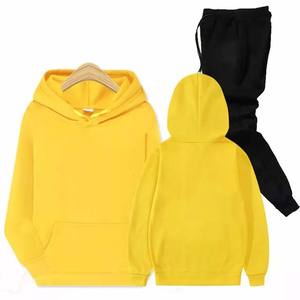 Chándales de invierno de algodón 100% para mujer, conjuntos de 2 piezas, chándal, sudaderas de gran tamaño, sudaderas con capucha, pantalones de chándal, conjuntos a juego - Product Image 1