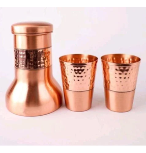 Jarra de Cobre con Diseño Grabado y Elegante Asa Curva para Decoración de Hogar y Comedor de Primera Calidad - Product Image 4