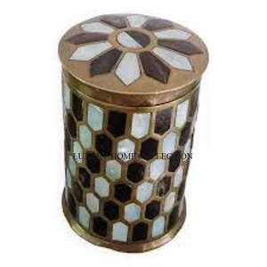 Luxurious brass sweet <b>box</b> for premium festive wedding gift packaging durable fancy stylish modern artistic traditional look - Product Image 3