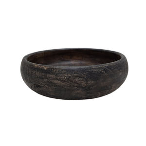 Bol à fruits décoratif en bois de forme ronde pour la cuisine et les plats de table et les collations, bols de service faits à la main - Product Image 2