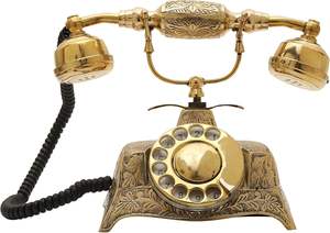 Teléfono de esfera giratoria funcional, mesa de Metal única, teléfono decorativo, regalo elegante para Shopeace decorativo elegante - Product Image 3