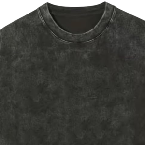 Vintage Washed Charcoal <b>Black</b> Oversized Cotton T Shirt Heavyweight Streetwear Blank Tee Custom Logo OEM High Quality Fashions - Product Image 6