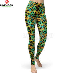 Leggings de sport pour femmes OEM, taille mi-haute, en spandex/nylon, motif uni, fessier galbé, taille élastique, fermeture personnalisable, fitness - Product Image 1