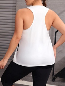 Nouveauté : Débardeurs de sport en coton pour femmes, séchage rapide, respirants, avec logo personnalisé, position du logo sur le devant, OEM - Product Image 2