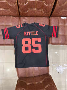 Maillot de football américain original en gros, uniformes d'entraînement à séchage rapide, respirants, à manches courtes, personnalisables, unisexe - Product Image 3