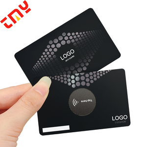 사용자 정의 프리미엄 RFID 213 215 216 탭 디지털 NFC 카드 빈 인쇄 매트 블랙 NFC 금속 명함 QR 코드 - Product Image 5
